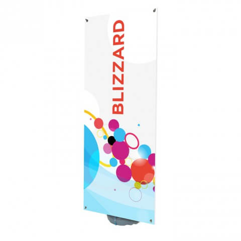 Blizzard outdoor banner - full view - exhibition display