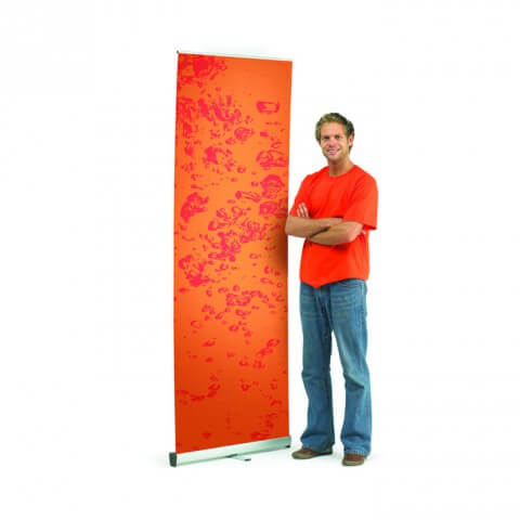 Zeta roller banner - height example