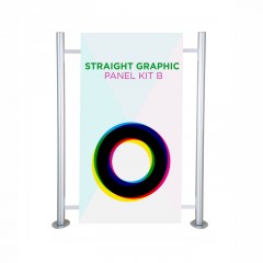 Straight graphic panel kit