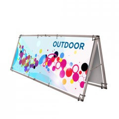 Outdoor banner stands