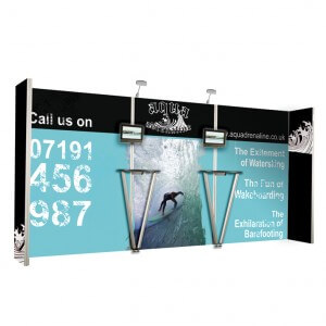 Fabric covered frame backdrop - Vector display stand