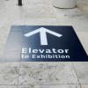 Infomation floor graphics show the way