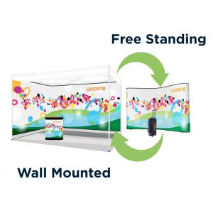 Curvorama wall-mounted and free-standing