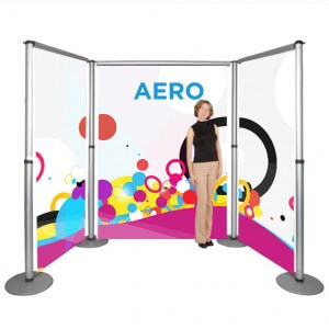 Linked roller banners - Aero modular roller banner