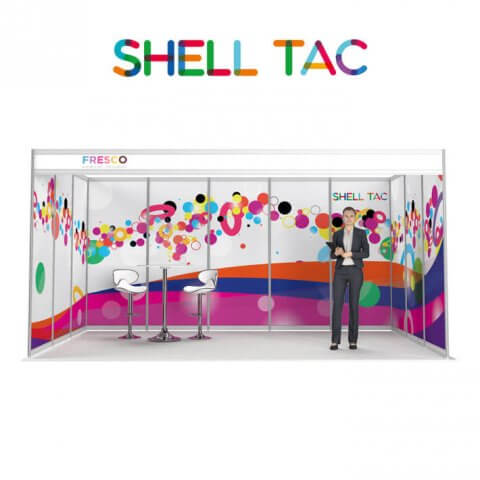 ShellTac shell scheme display made-to-measure floor-to-ceiling graphics.