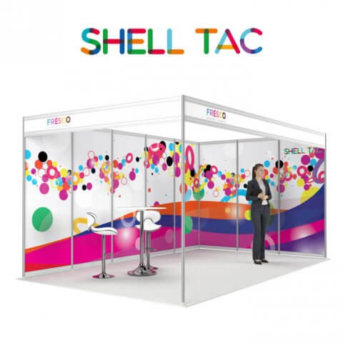 ShellTac shell scheme display made-to-measure floor-to-ceiling graphics.