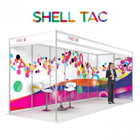 ShellTac shell scheme display made-to-measure floor-to-ceiling graphics.