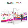 ShellTac shell scheme display made-to-measure floor-to-ceiling graphics.