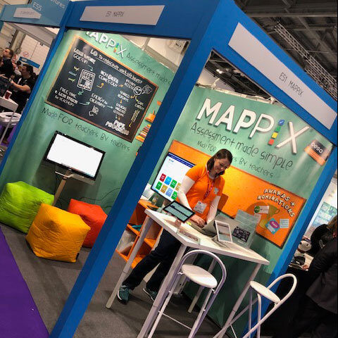 Vbanner for Mappix on shell scheme at an exhibition