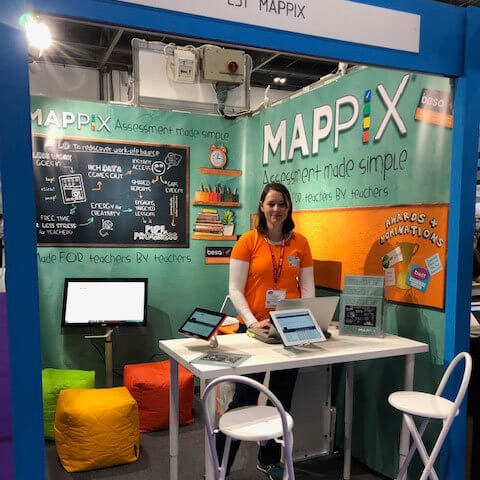 Vbanner for Mappix on shell scheme at an exhibition