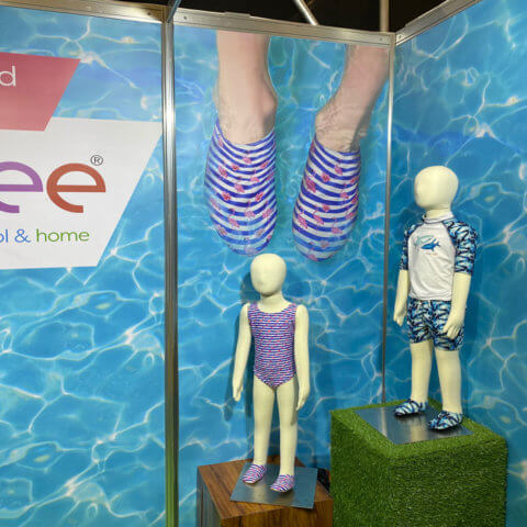 ShellGraphic used by Slipfree Shoes at a trade show