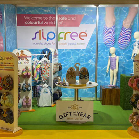 ShellGraphic used by Slipfree Shoes at a trade show