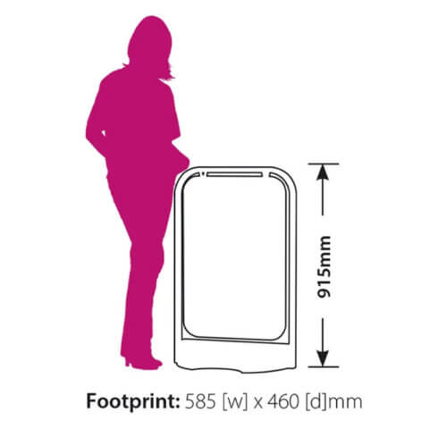 image of Switch pavement sign dimensions